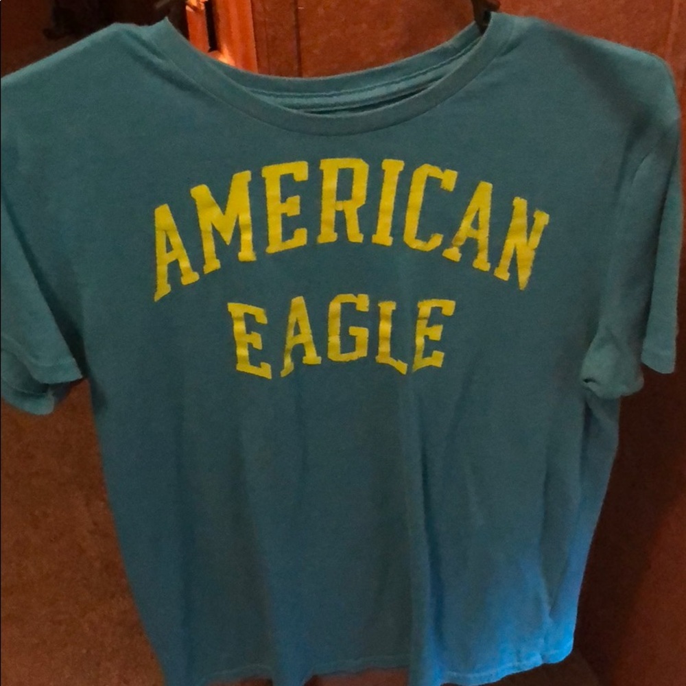 American Eagle shirt some fading on letters